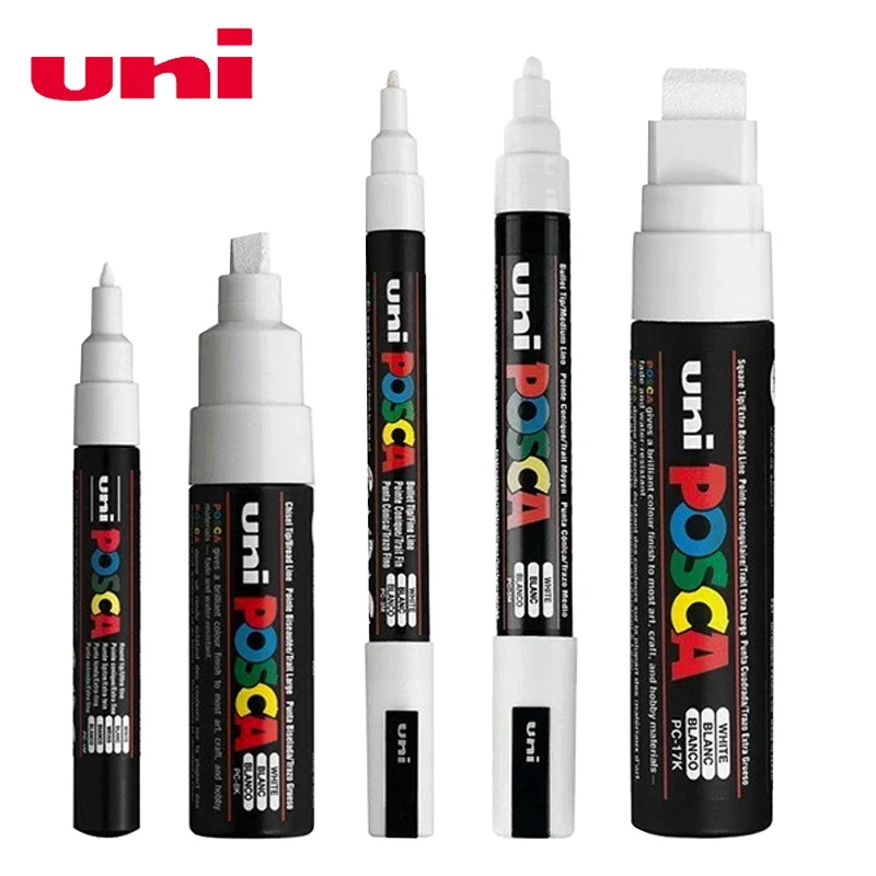 Model Kit Markers - Posca witte markeerkwast, permanente waterdichte niet-vervagende