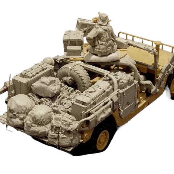 Model Kit Italeri - 1/35 Resin Soldier-modelsets figuur kleurloos en