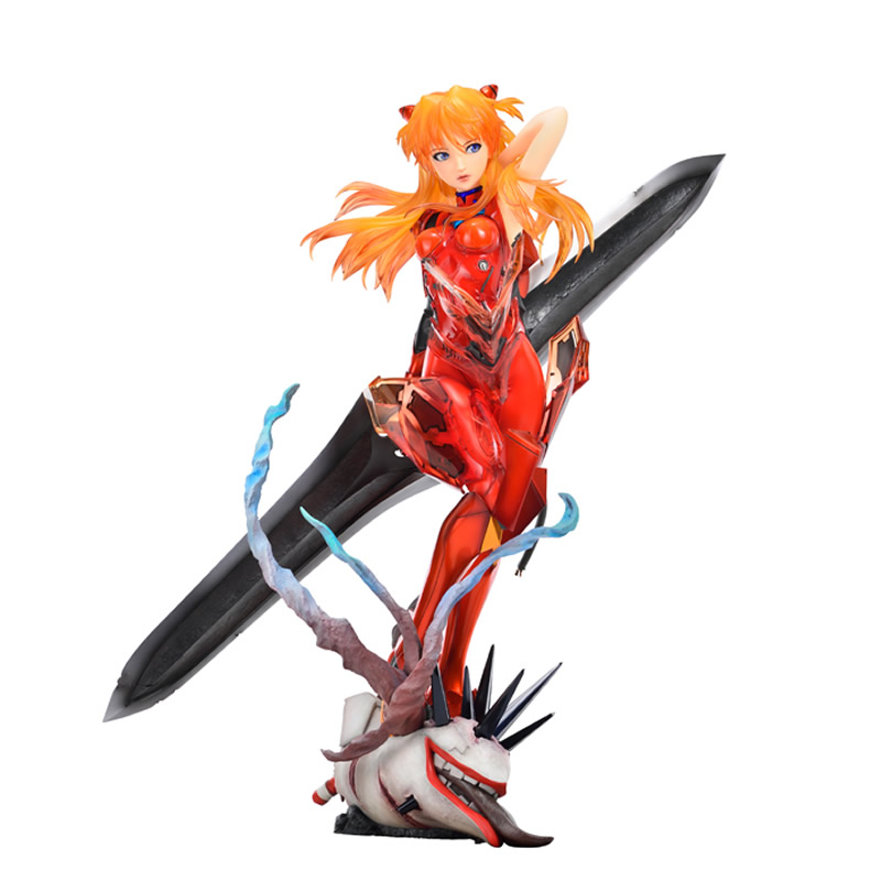 Model Kit Evangelion Bandai - 1/4 Asuka Langley Evangelion Ongeverfd, ongemonteerd