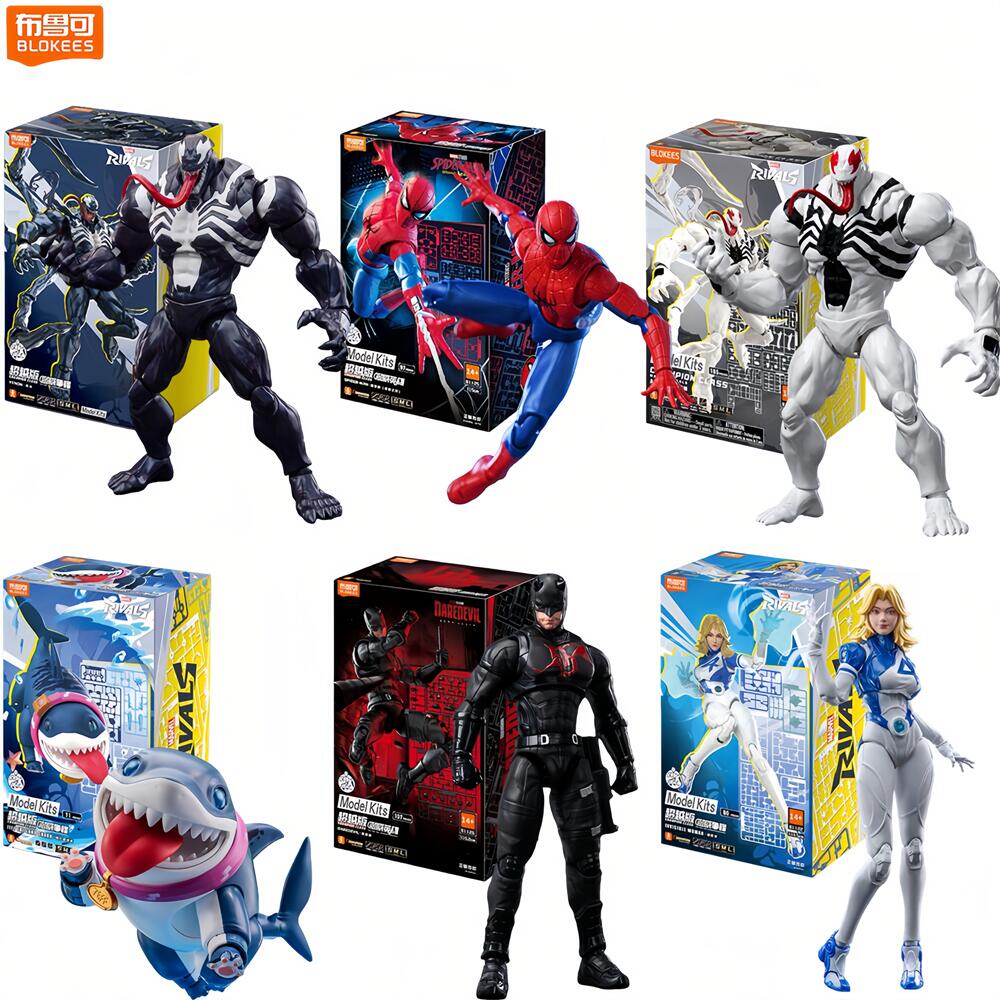 Model Kit Deadpool - Blokees Spider-Man Anti-Venom Daredevil Actiefiguur Gloednieuw