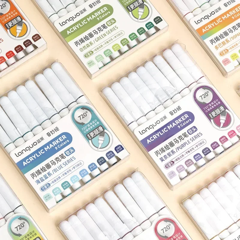 Model Kit Markers - LANGUO 171/9 Kleuren Directe Vloeibare Acrylverf