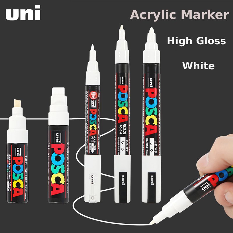 Posca witte markeerkwast, perm - Model Kit Markers recensie en prijs