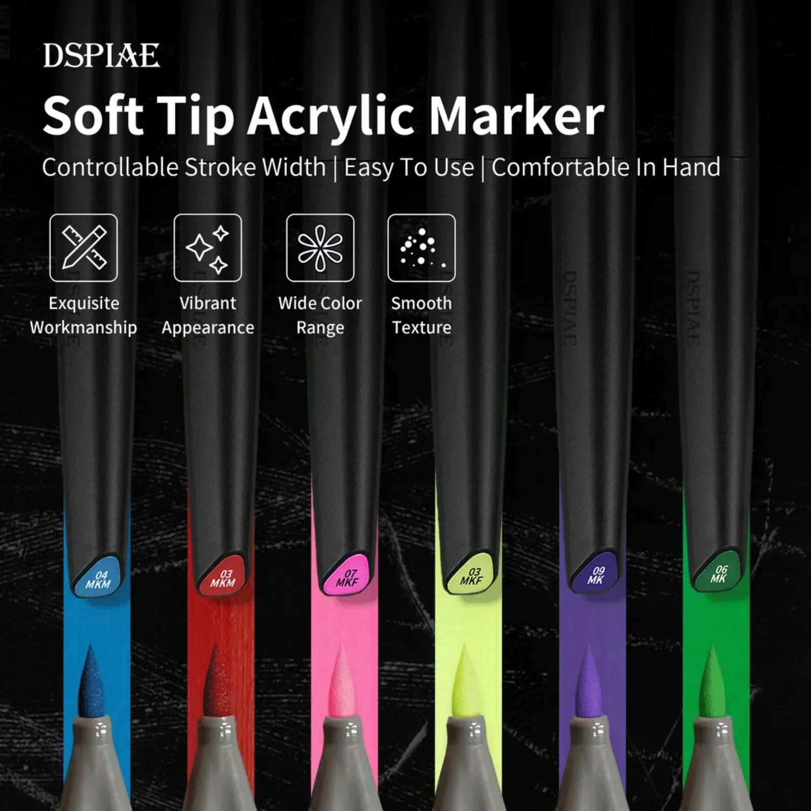 DSPIAE Soft Tip Marker Pen Kit - Model Kit Markers recensie en prijs