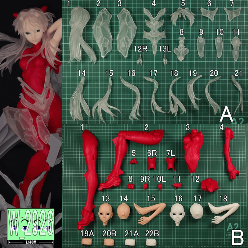 1/4 Asuka Langley Evangelion O - Model Kit Evangelion Bandai recensie en prijs